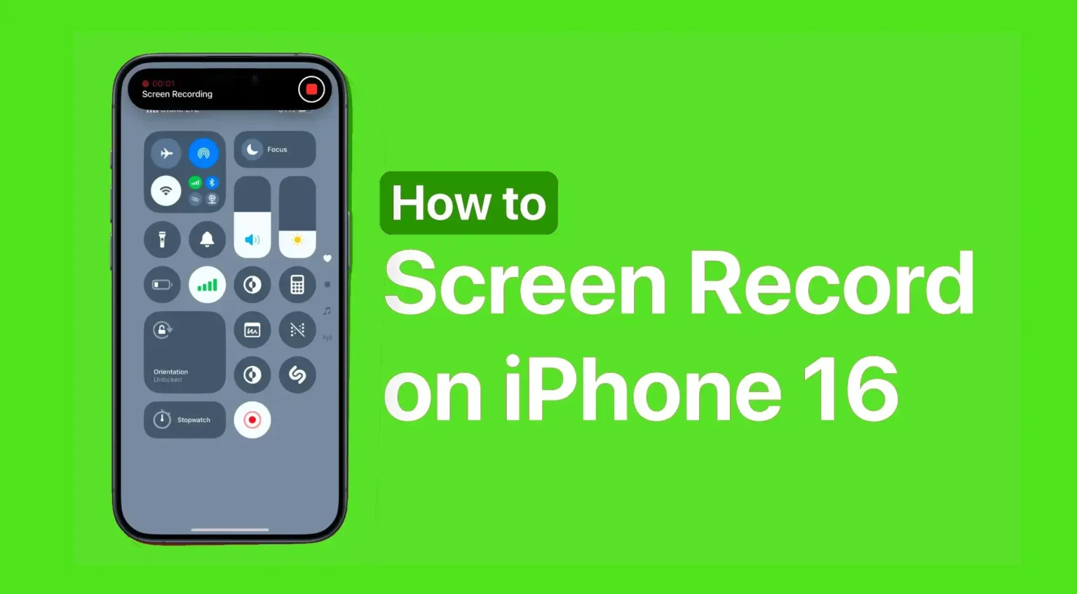 how to screen record on iPhone