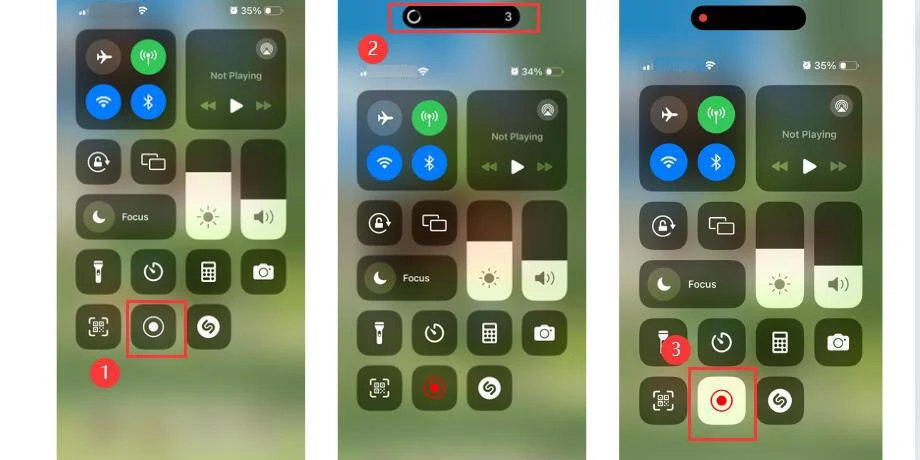 Start Recording Screen on iPhone