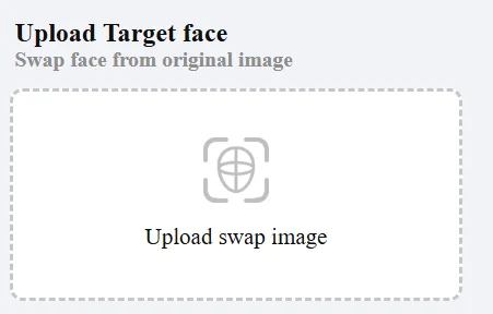 Upload the Target Face