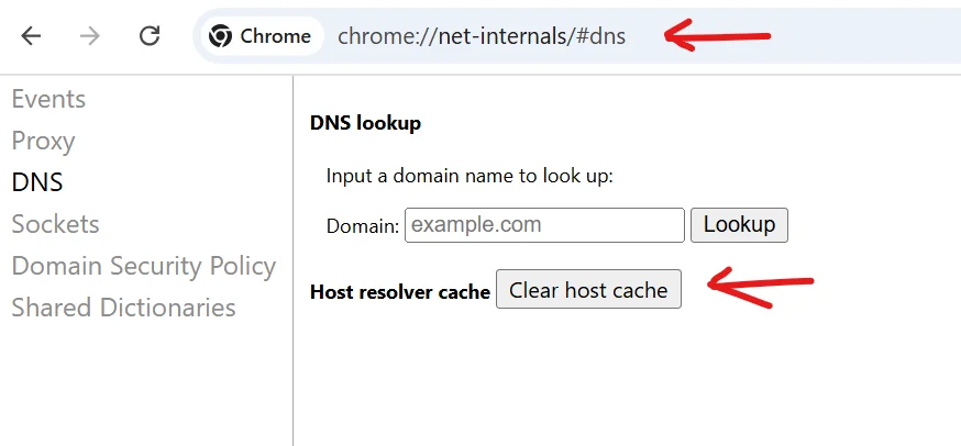 clear-chrome-dns-cache